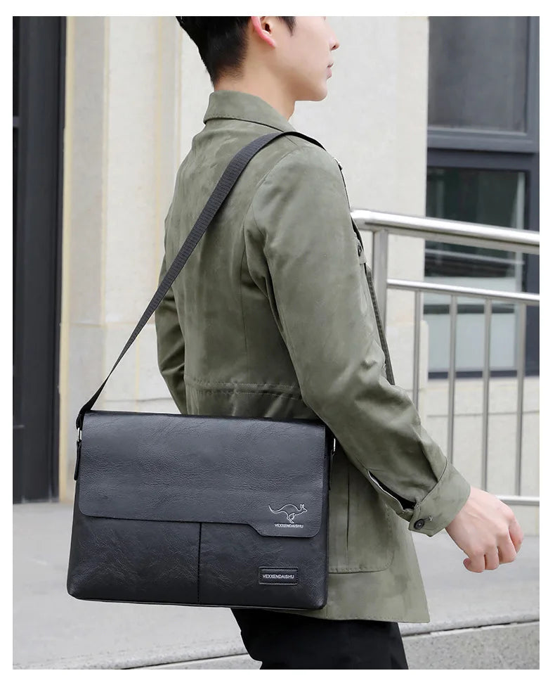 Stylish PU Leather Business Shoulder Bag | Ideal for Professionals