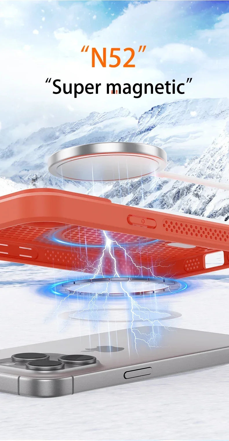 Cooling Heat Dissipation Phone Case | Magnetic Protection for iPhone
