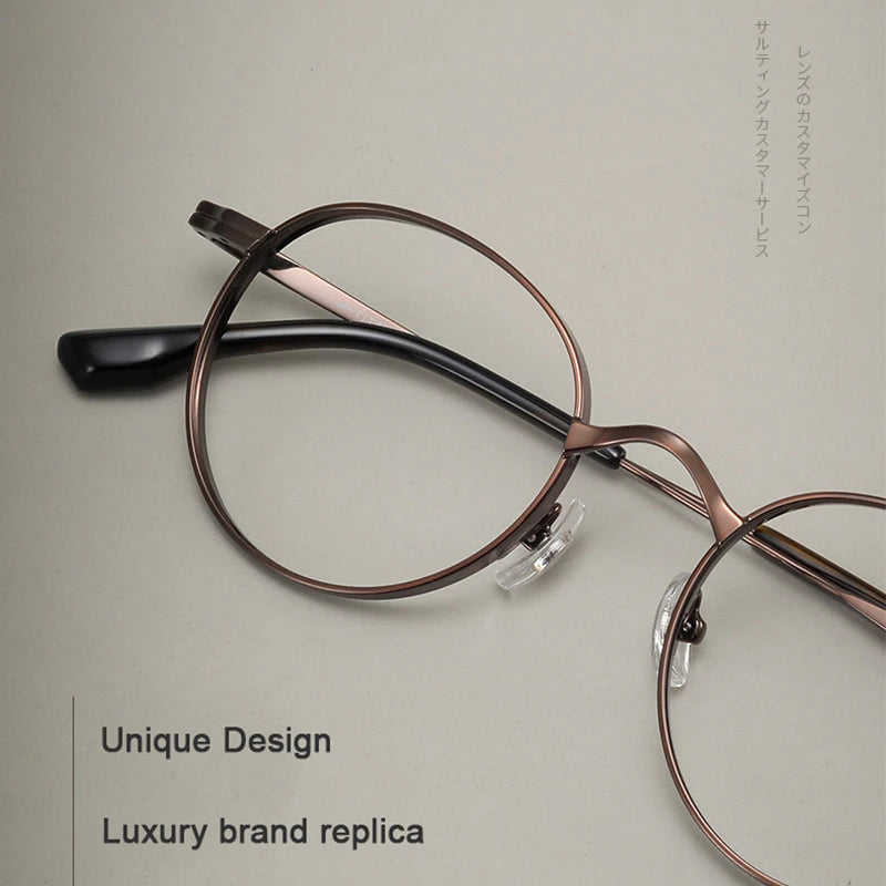 Stylish Adjustable Titanium Eyeglasses | Unisex Vintage Frames