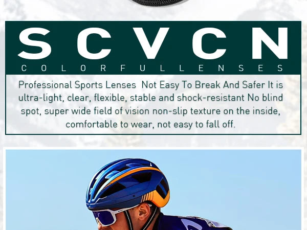 SCVCN Cycl Glasses Photochromic Cycling Sunglasses Men UV400 Eyewear Sports MTB Outdoor Goggles Bicycle Glasses Women Sunglasses
