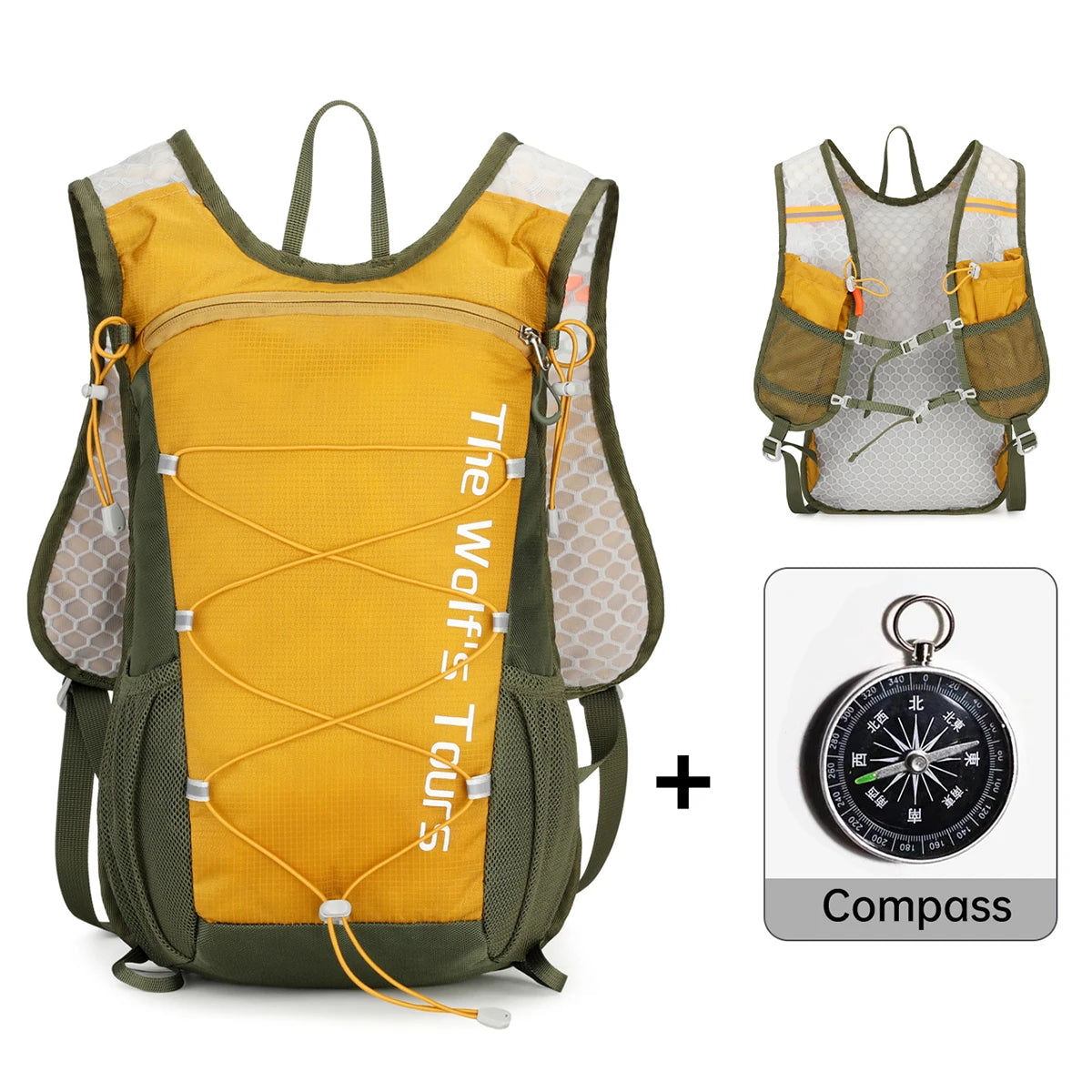 Outdoor Hiking Backpack for Women, Lightweight 16L Hiking Backpack for Men, Lightweight Mountain Climbing Sports Cross-Country Club Running Backpack