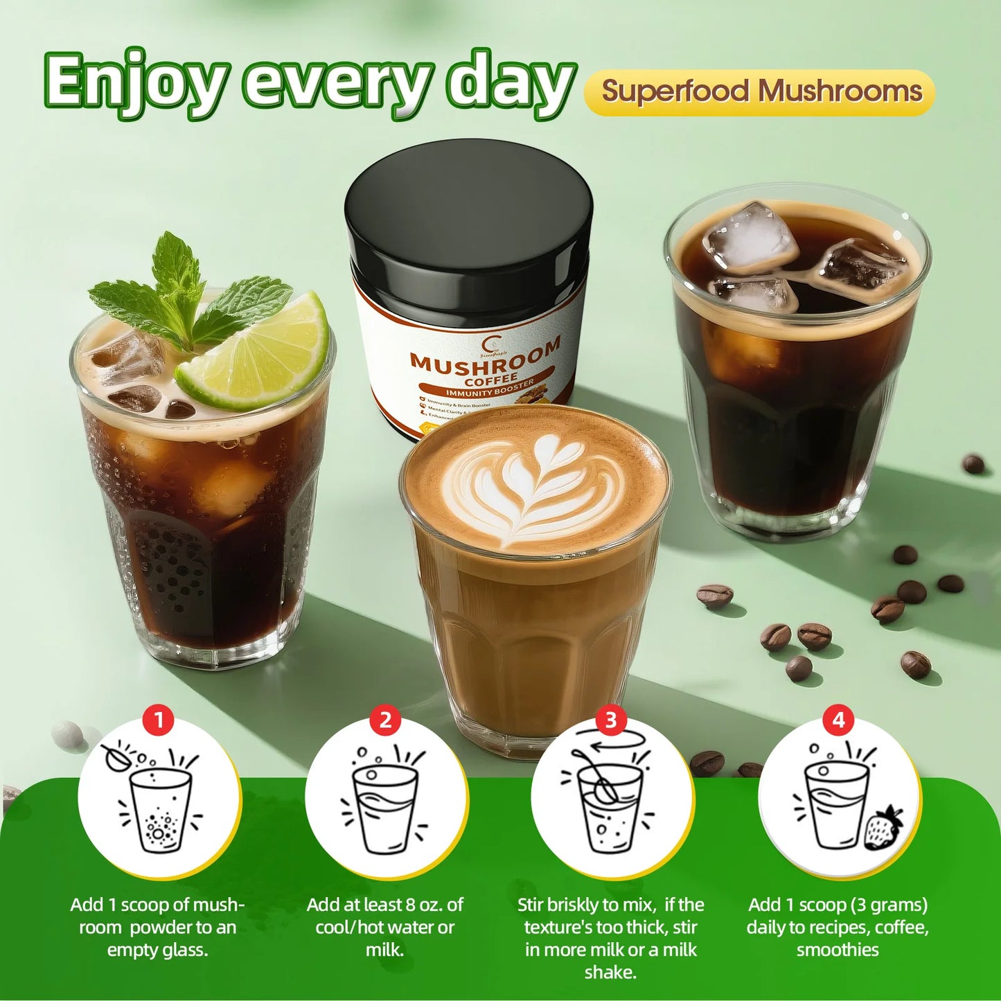 Mushroom Coffee for Immune Support | Boost Energy & Focus