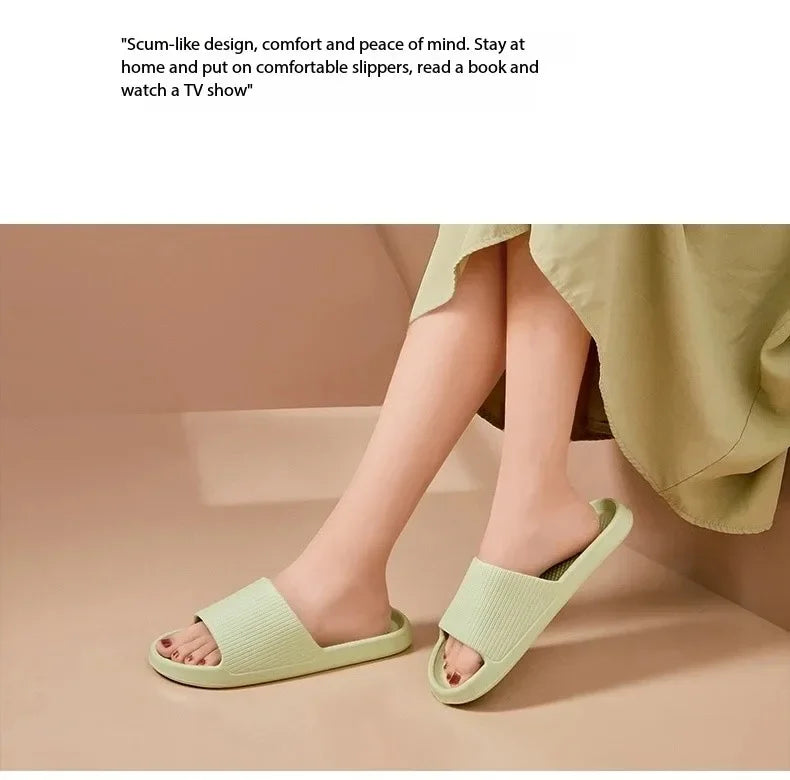 Unisex Soft EVA Cloud Slides | Non-Slip Indoor Slippers