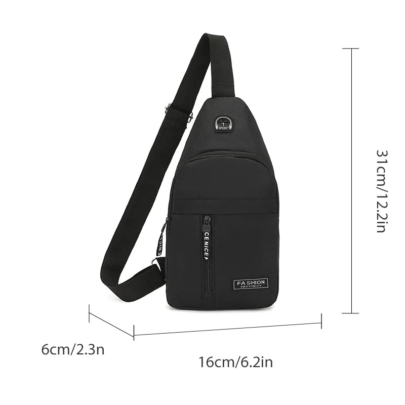 Men's Trendy Oxford Cloth Crossbody Bag | Portable Shoulder Bag