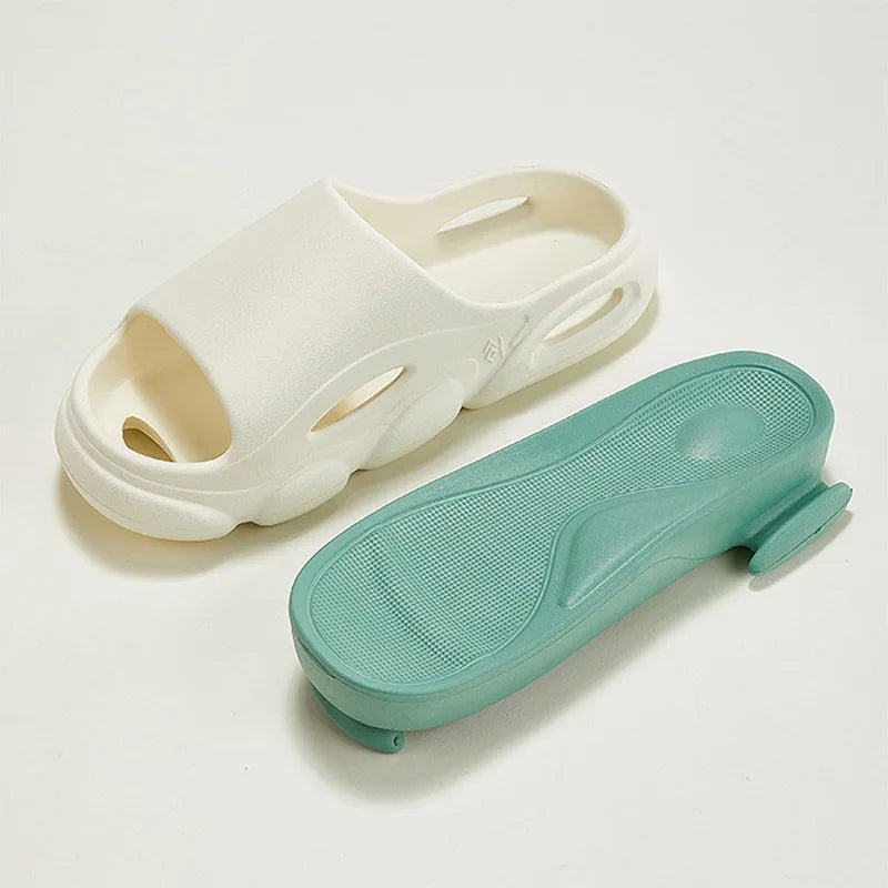 Men's Summer Sandals - Soft Cloud House Platform Slides for Beach