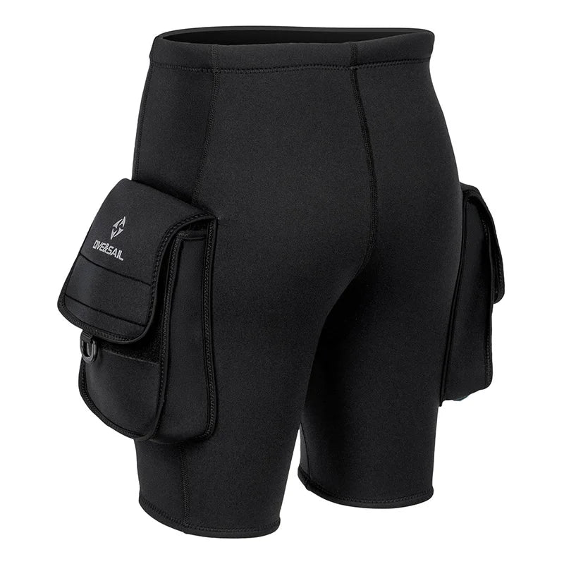 Men's 3mm Neoprene Wetsuit Shorts for Water Sports & Diving