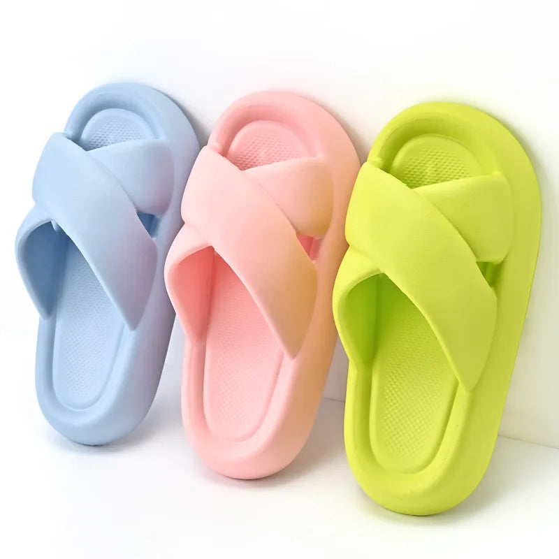 Cozy Thick Sole Slippers for Women | Soft Cloud Beach Sandals