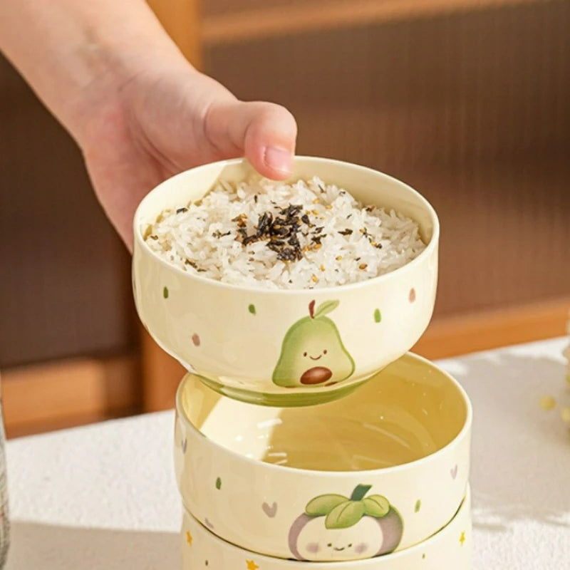 Cute Ceramic Cartoon Bowls | Perfect for Desserts & Noodles