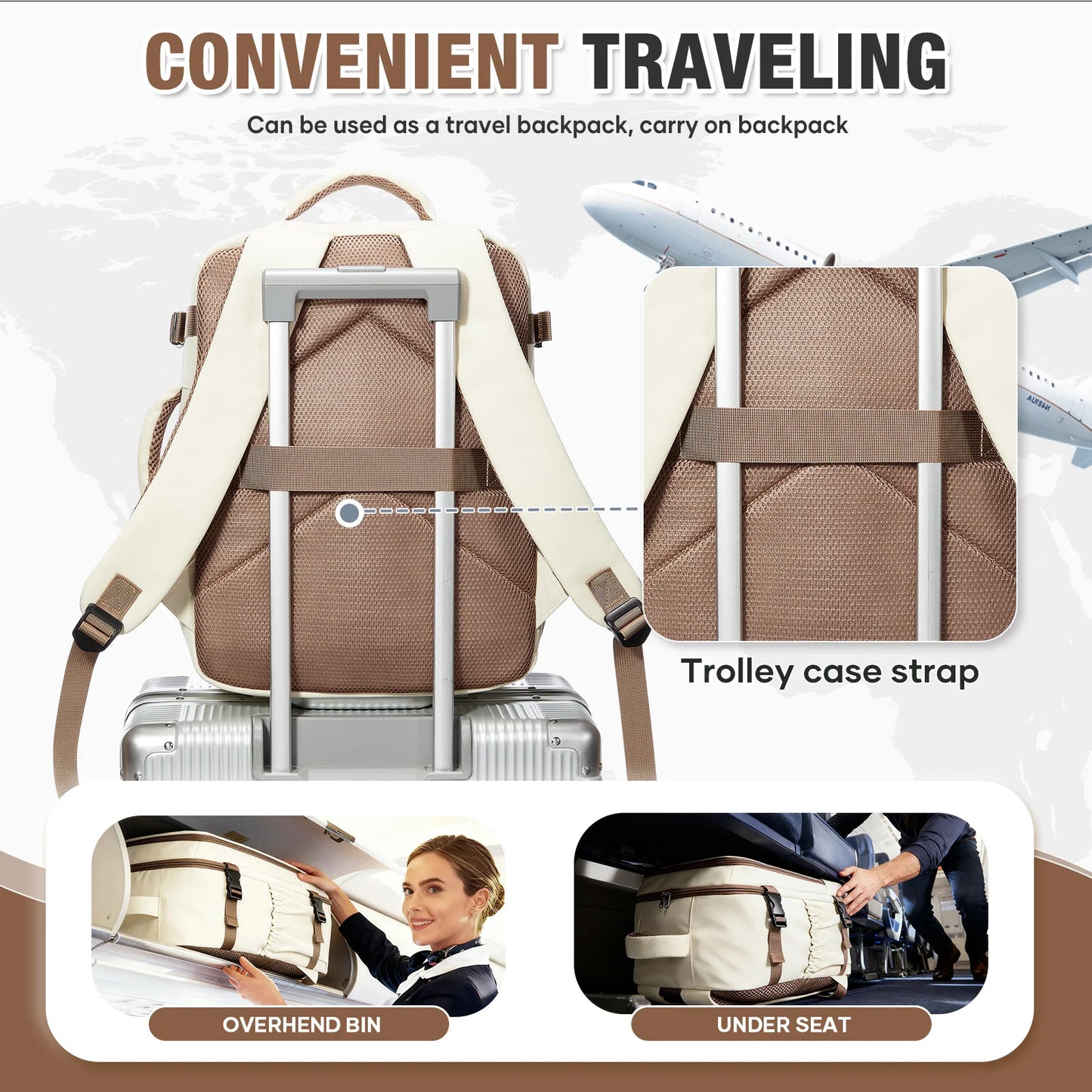 Lightweight Multi-Functional Travel Backpack | Ideal Cabin Bag