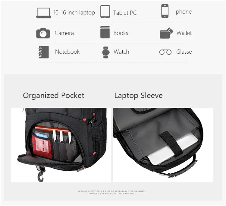 Durable Multifunctional Laptop Backpack | Water Resistant Travel Bag