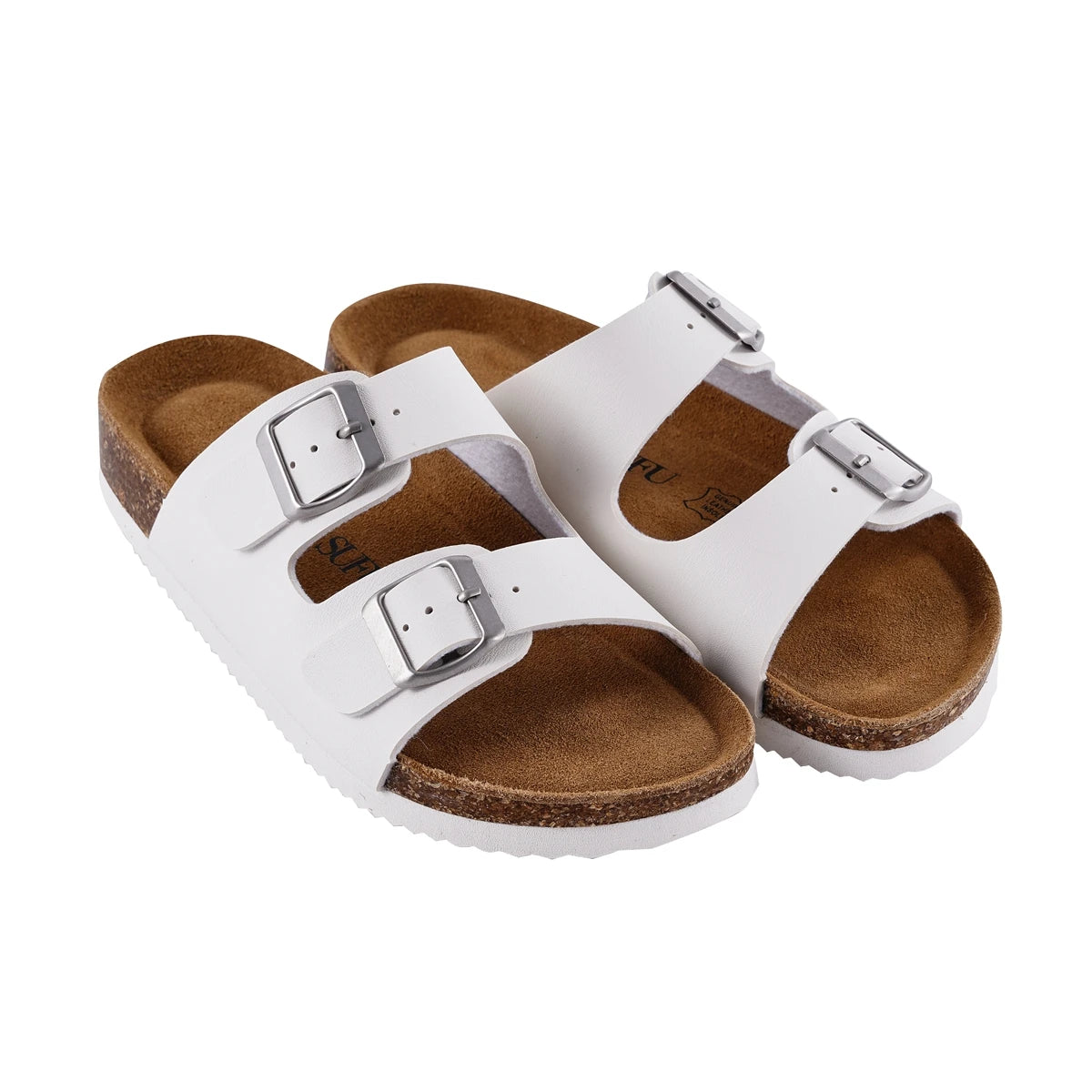Stylish Leather Cork Flip-Flops for Women | Comfortable Summer Sandals