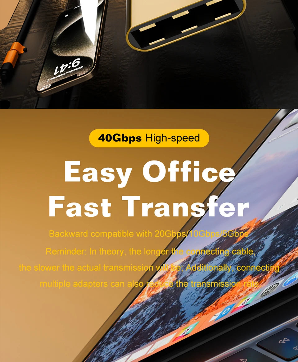 High-Speed USB4 Type C Adapter | 40Gbps Thunderbolt Connector