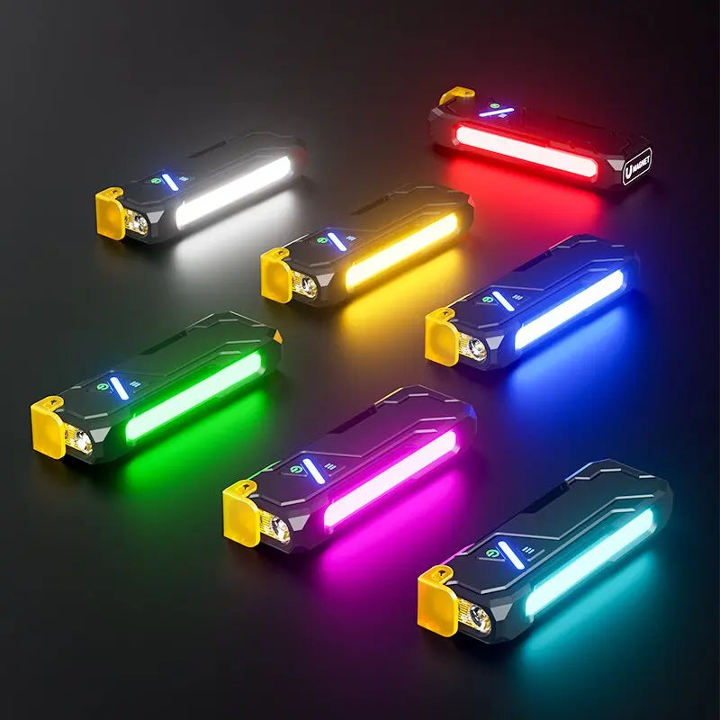 1000 Lumens RGB LED Flashlight | Rechargeable Magnetic Pocket Light