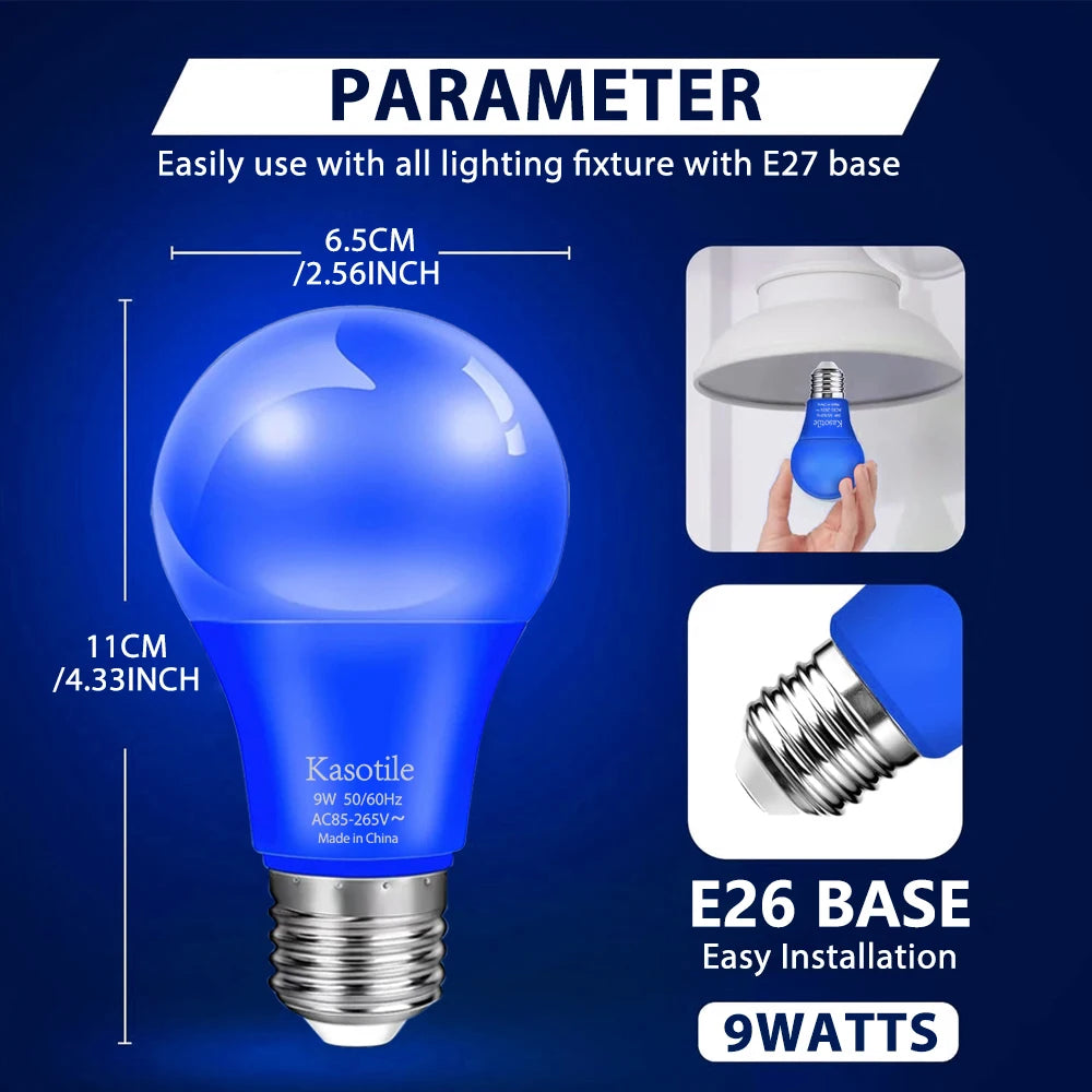 Colorful LED Energy Saving Bulb | 7 Color Options for Every Event