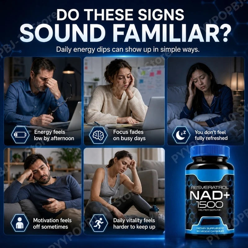 Liposomal NAD+ & Trans Resveratrol for Daily Energy Support