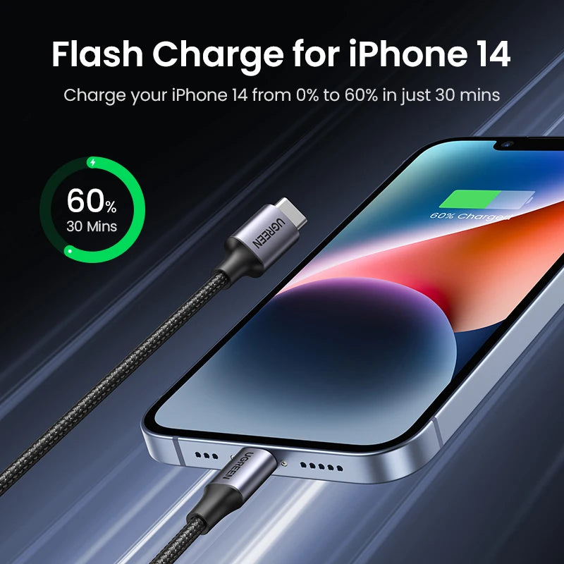 Fast Charging USB C to Lightning Cable | Compatible with iPhone