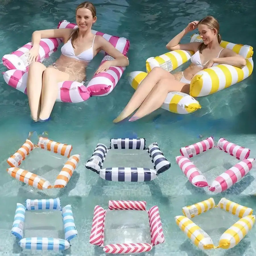 Ultra-Portable Inflatable Swimming Beds for Pool & Beach Fun