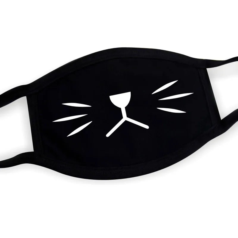 Funny Expression Anime Party Mouth Face Mask | Unisex Kawaii Mask