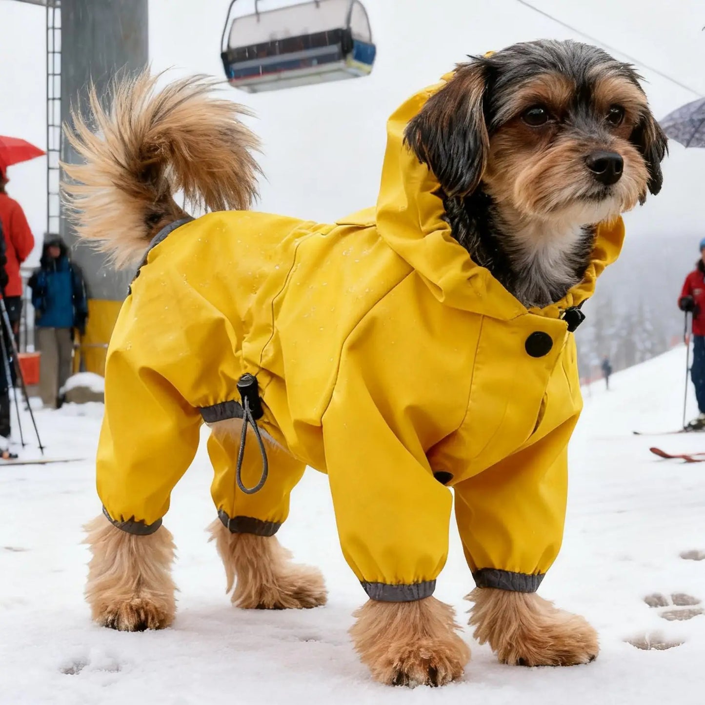 Waterproof Adjustable Dog Raincoat for All Weather Adventures