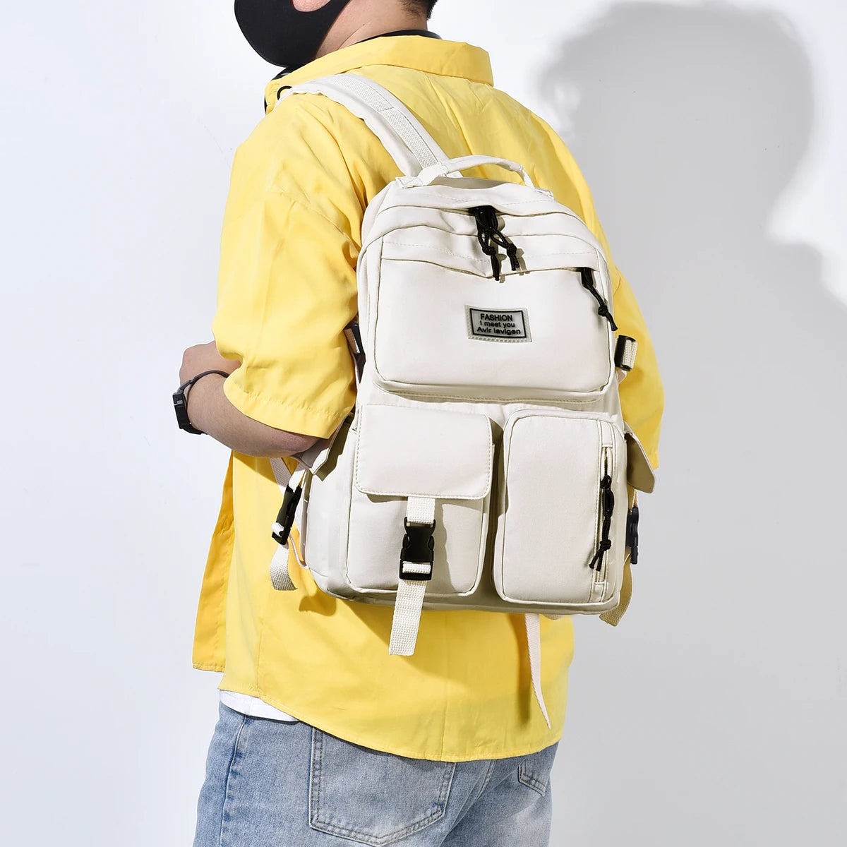 Hot Selling Multi Pocket Unisex Backpack, Oxford Material Large Capacity Casual Simple Neutral Style Backpack, Computer Backpack