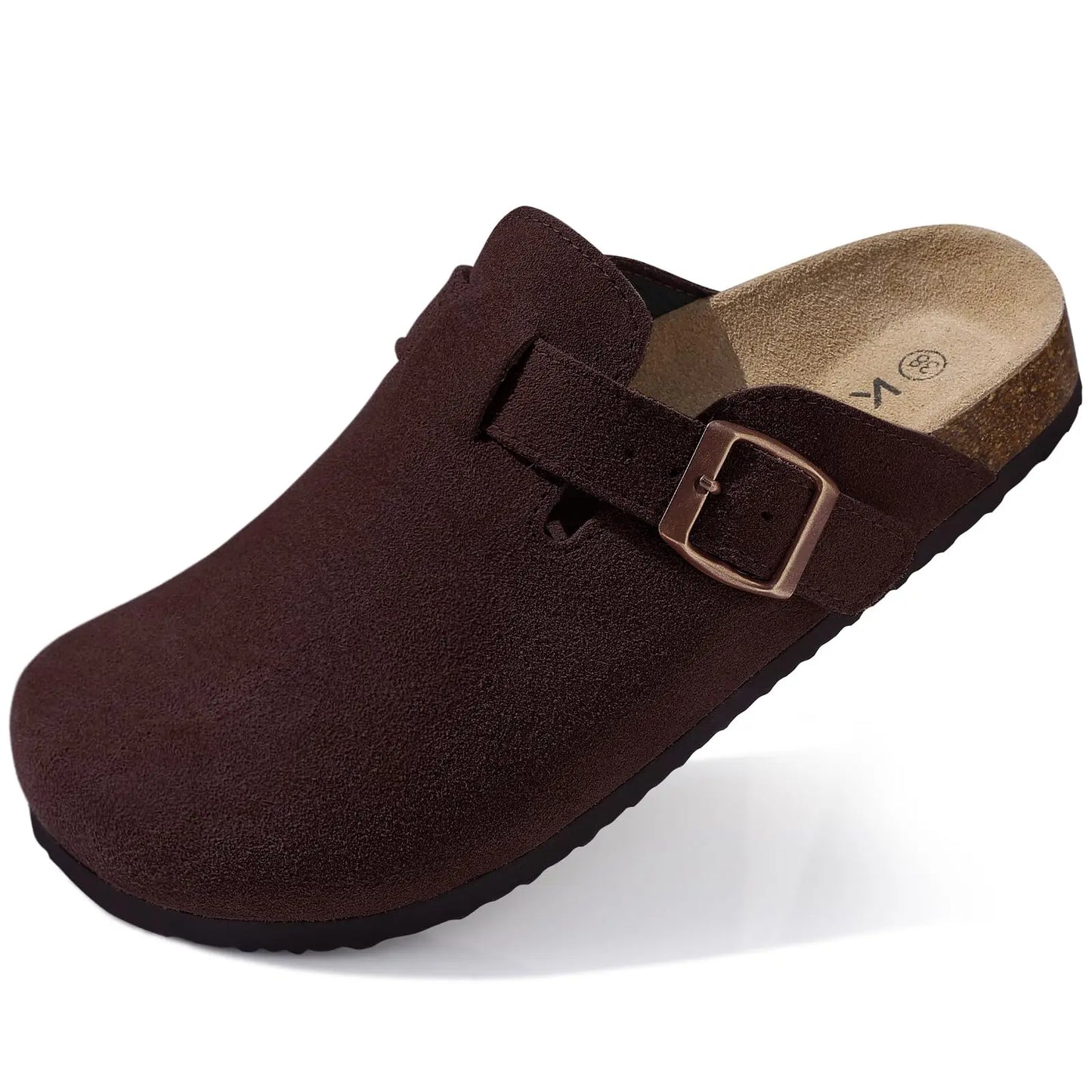 Comfortable Suede Clogs with Arch Support for All-Day Wear