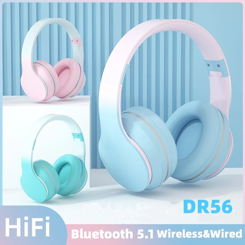 Wireless BT 5.1 Headphones | Stereo Sound Earphones for Gaming
