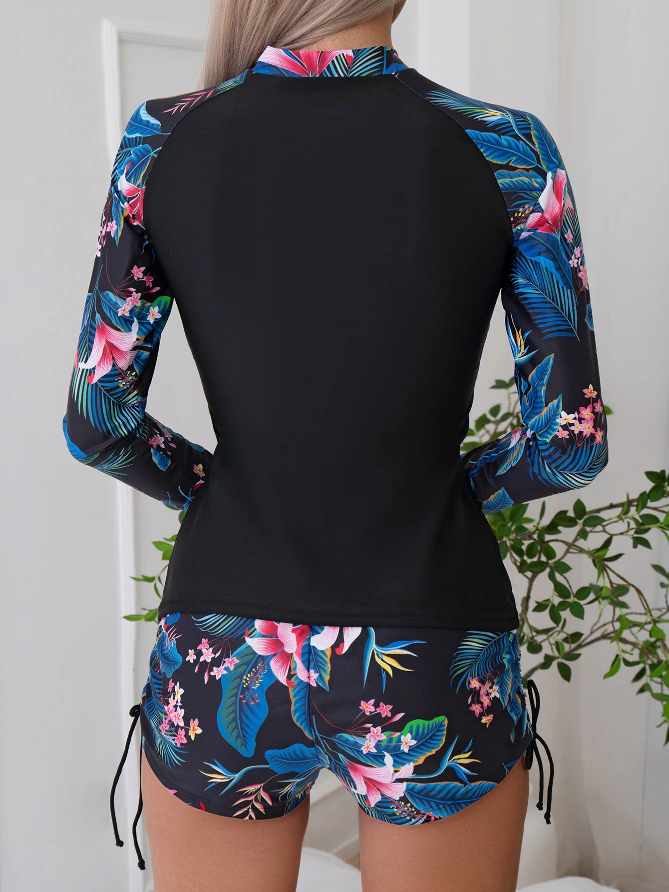 Women's Long Sleeve Swimwear | Stylish Two-Piece Tankini Set