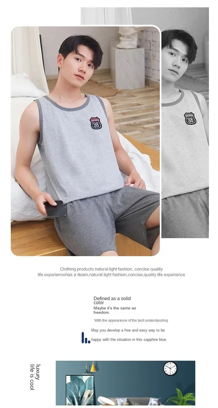 Men's Summer Pajamas | Cool & Comfortable Short-Sleeve Sleepwear