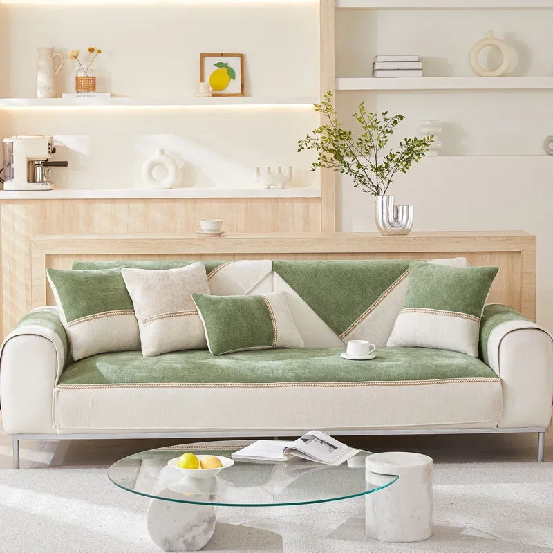 Soft Chenille Non-Slip Sofa Seat Cover for Ultimate Comfort