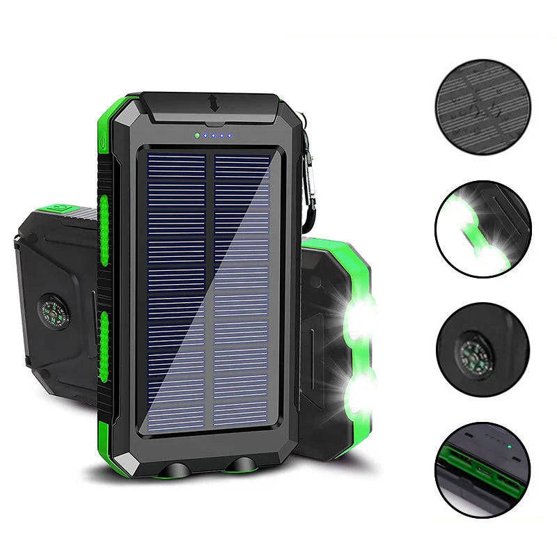200000mAh Solar Power Bank | Fast Charging Portable Charger