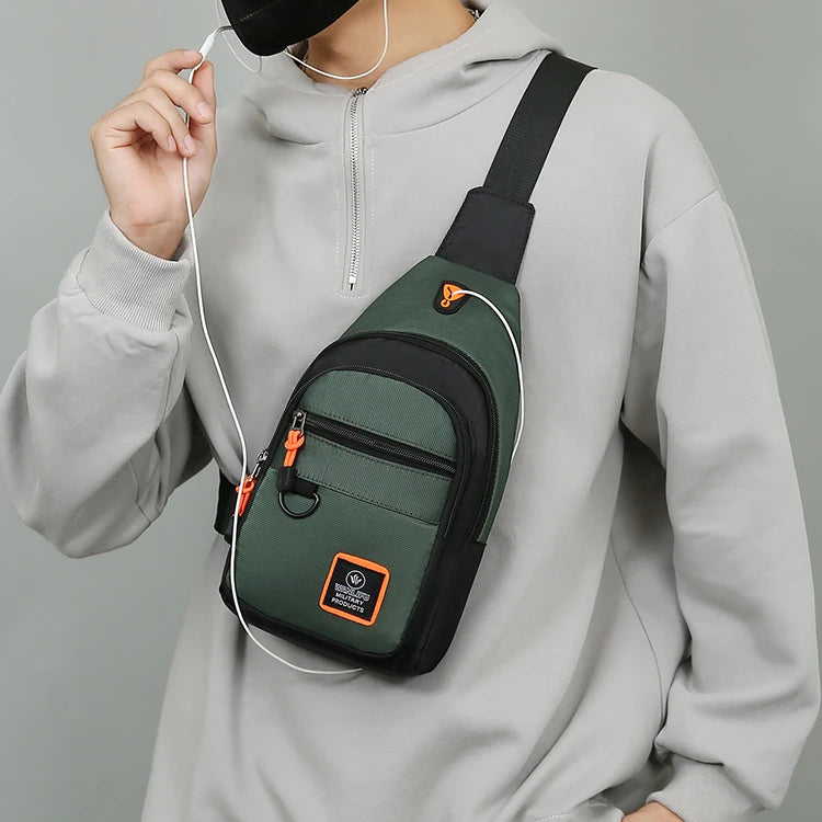 Men's Waterproof Outdoor Hiking Shoulder Bag | Crossbody Travel Pack