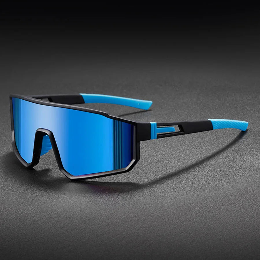 Gafas de sol de ciclismo extragrandes para hombre | Gafas coloridas a prueba de viento