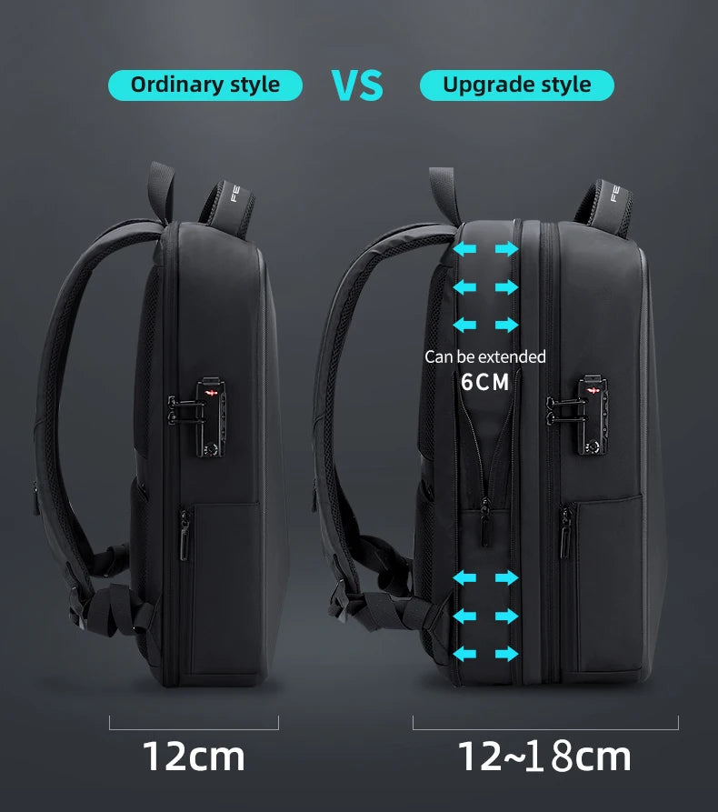Waterproof Anti-Theft Laptop Backpack | USB Charging Business Bag