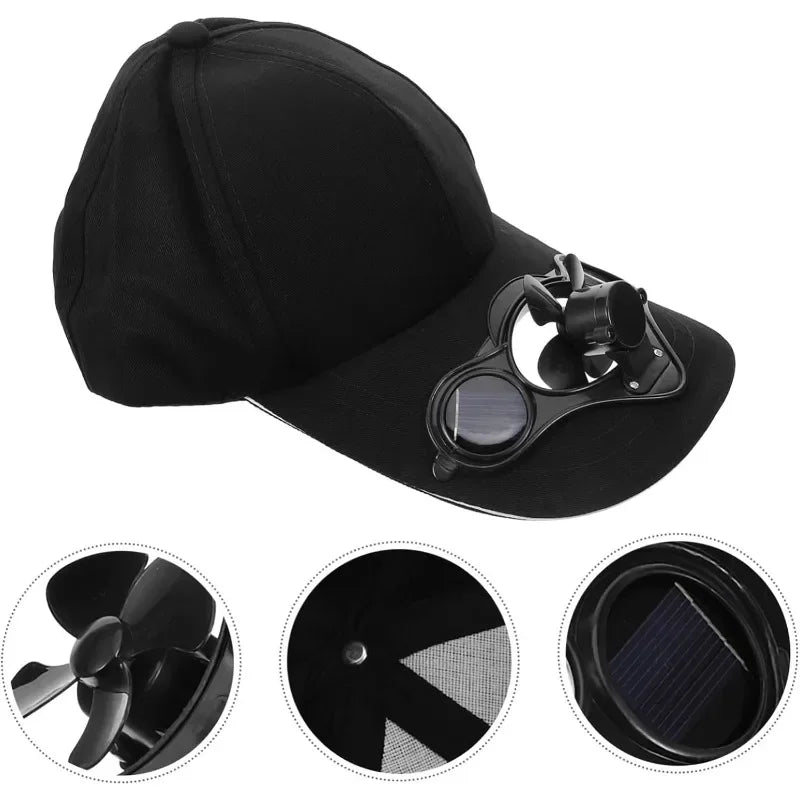 Solar Fan Cap | Lightweight UV Protection Baseball Hat for Summer