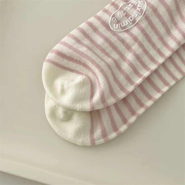 Casual Striped Women's Socks | Trendy Harajuku Streetwear