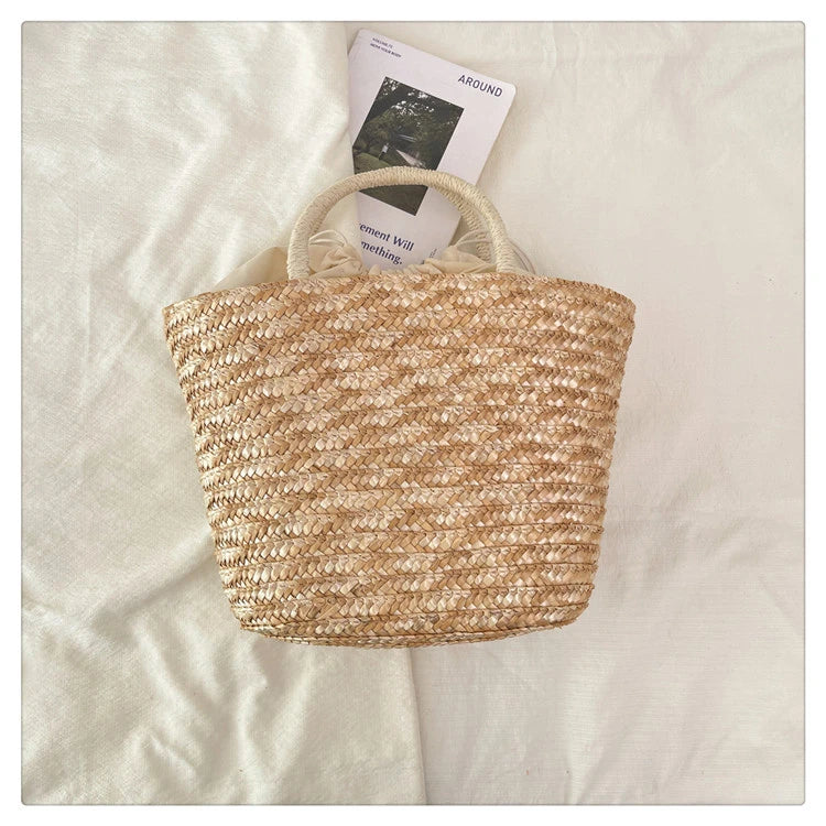 Casual Sweet Tote Bags | Perfect Straw Embroidery Shoulder Bag