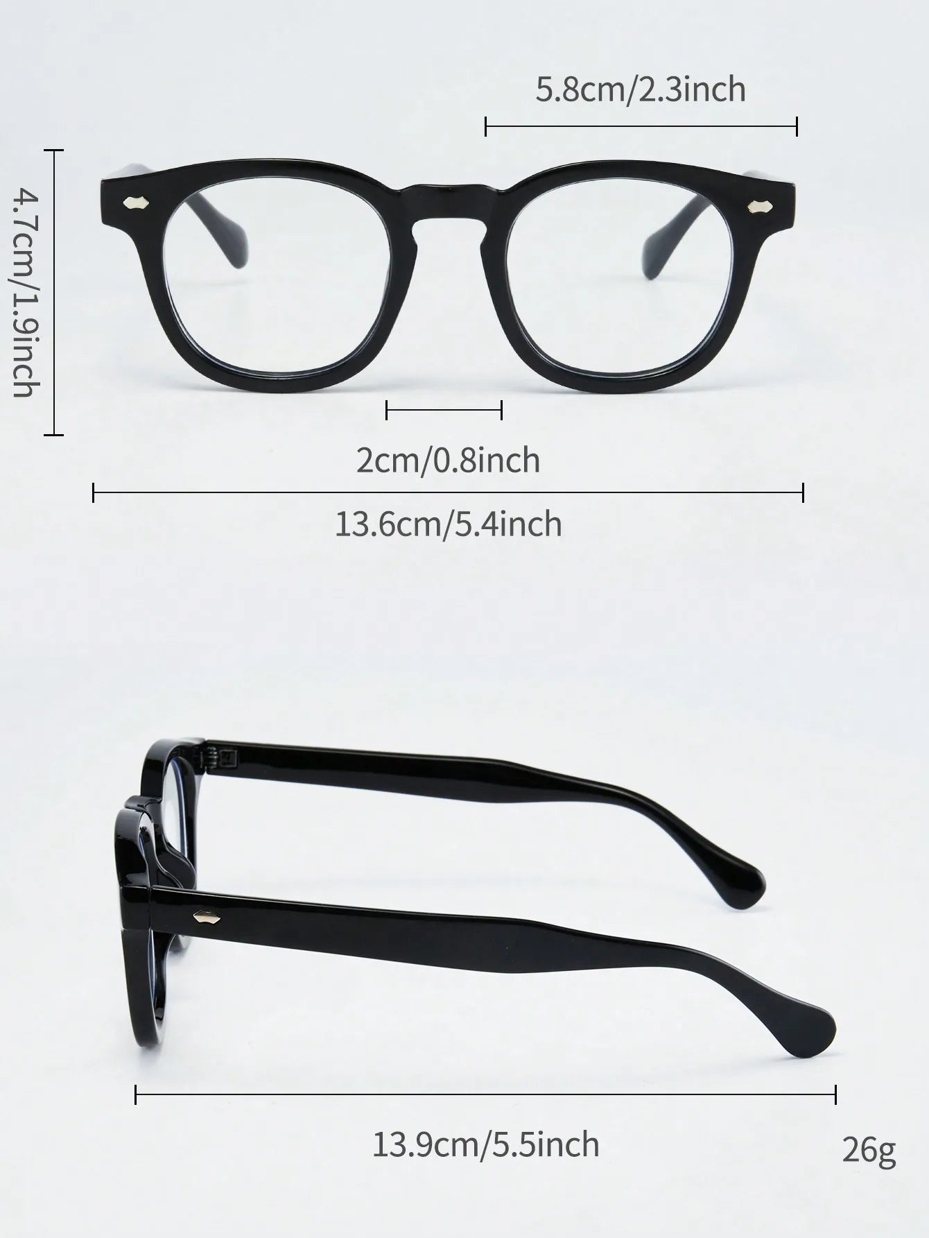 Men's Retro Round Frame Glasses | Trendy Ultra-Light Design