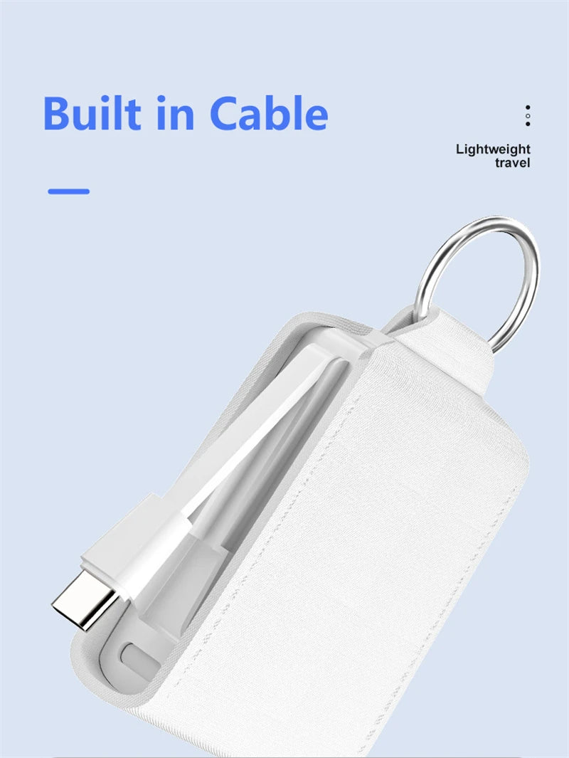 2000mAh Mini Keychain Power Bank | Portable Charger for All Devices