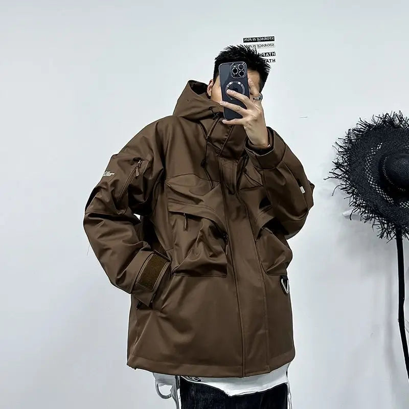 Men's Casual Hooded Parka | Warm Multi-Pocket Winter Jacket