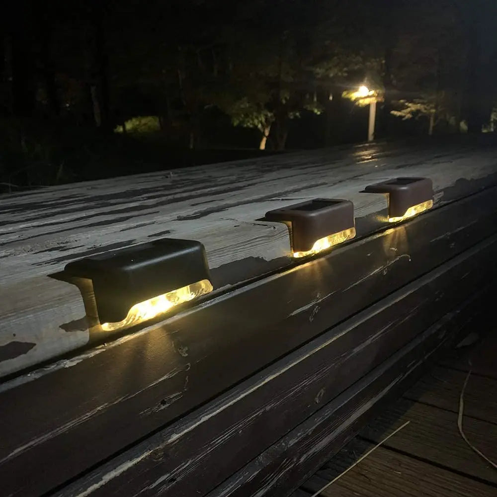 Solar Powered Deck Lights | Waterproof LED Step Lights