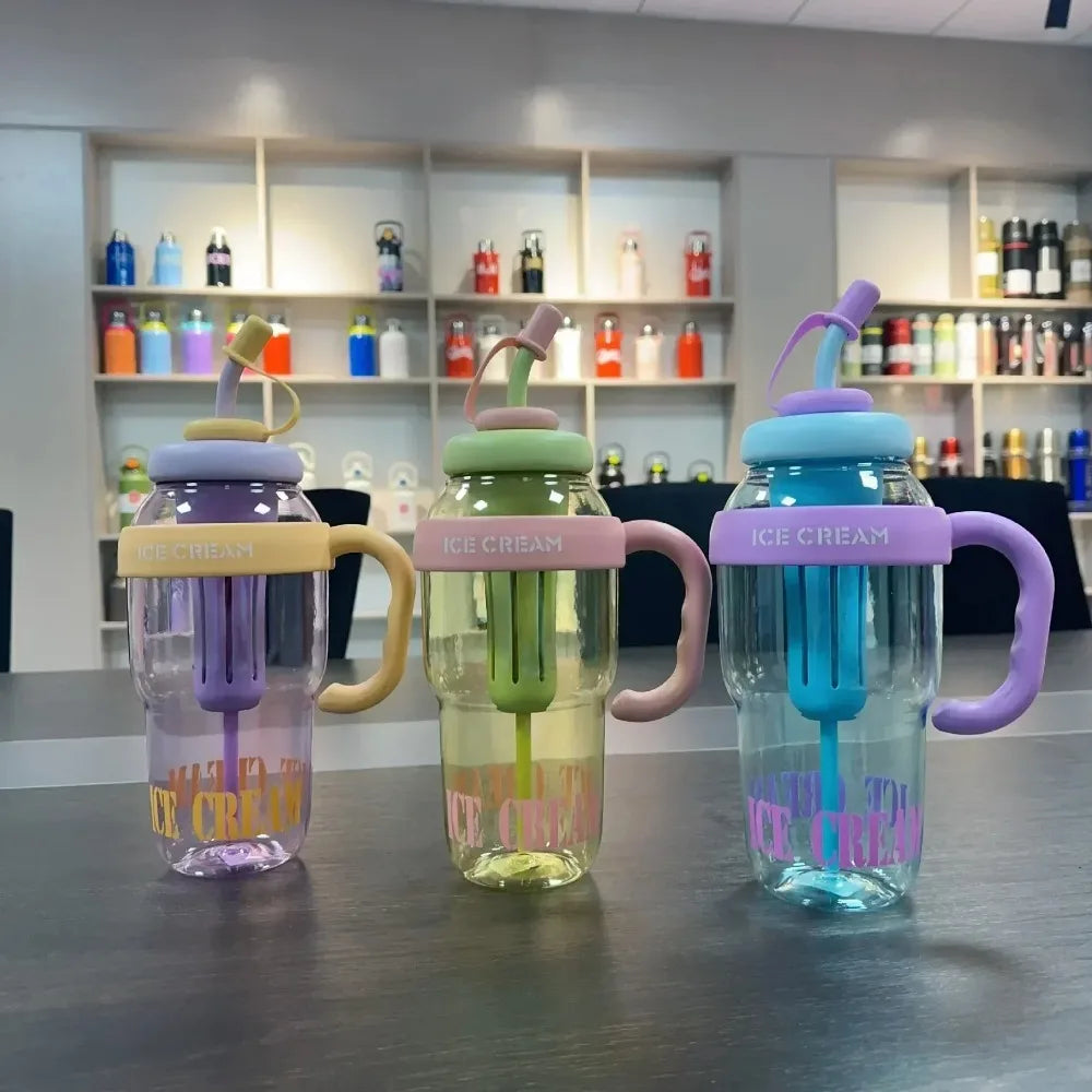 Durable Waterproof Large Capacity Summer Milk Tea Cup with Straw