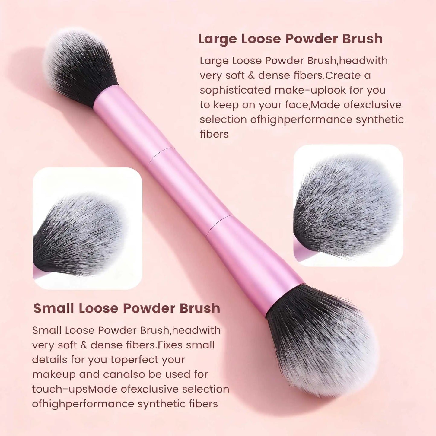 20-Piece Double Ended Makeup Brush Set for Flawless Application