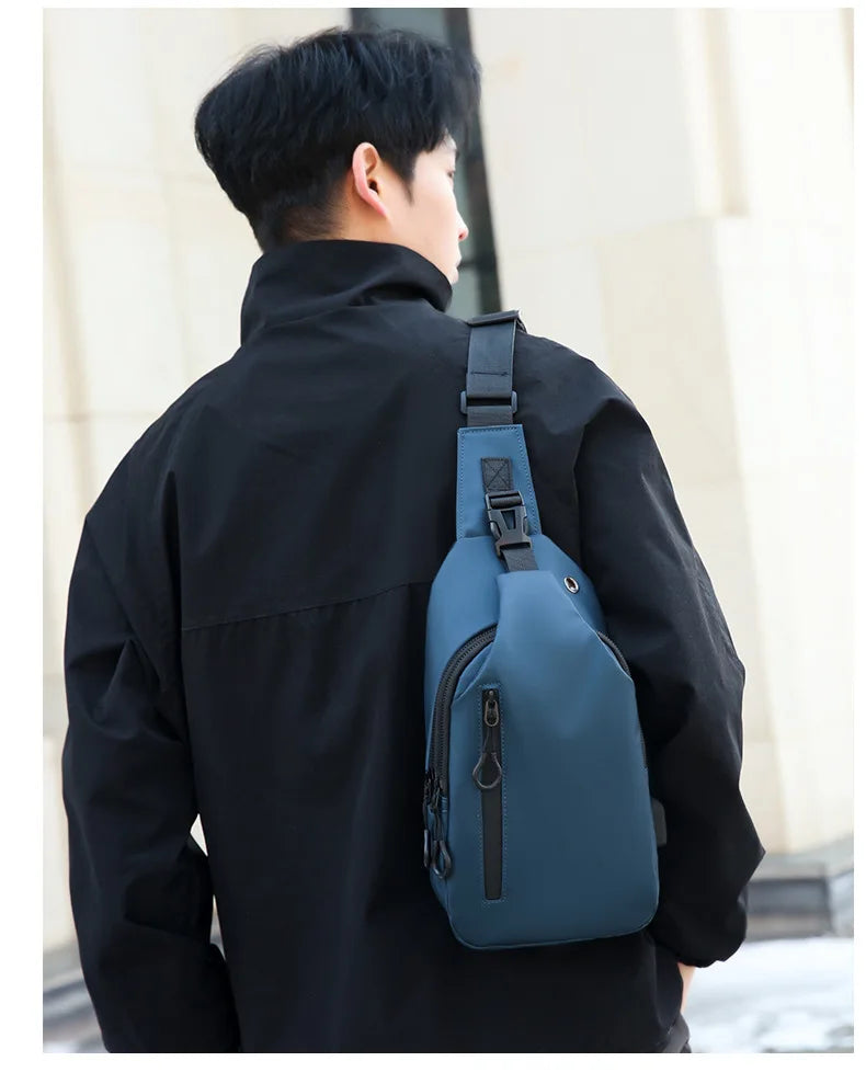 Stylish Men's Chest Bag | Casual One Shoulder Crossbody Design