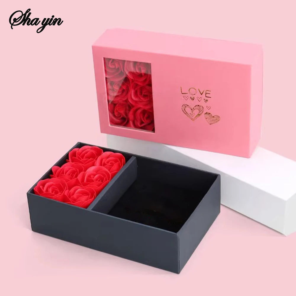 Immortal Flower Jewelry Box for Rings, Necklaces & Earrings