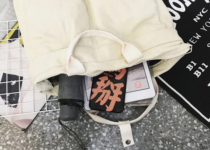 Large Capacity Retro Canvas Backpack for Women | Stylish School Bag