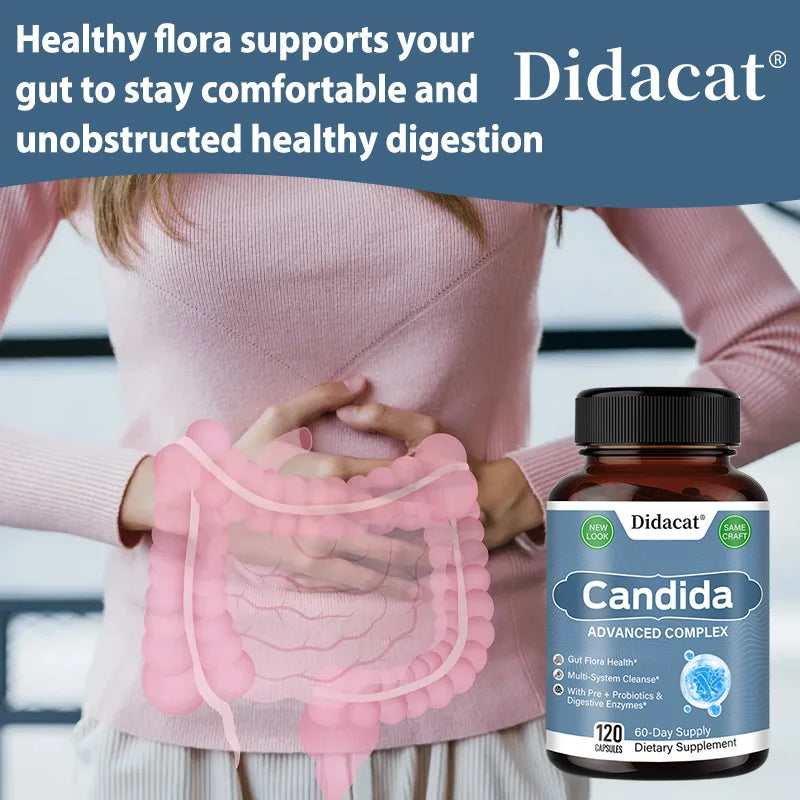 Candida Complex with Digestive Enzymes - Balance Your Gut Health
