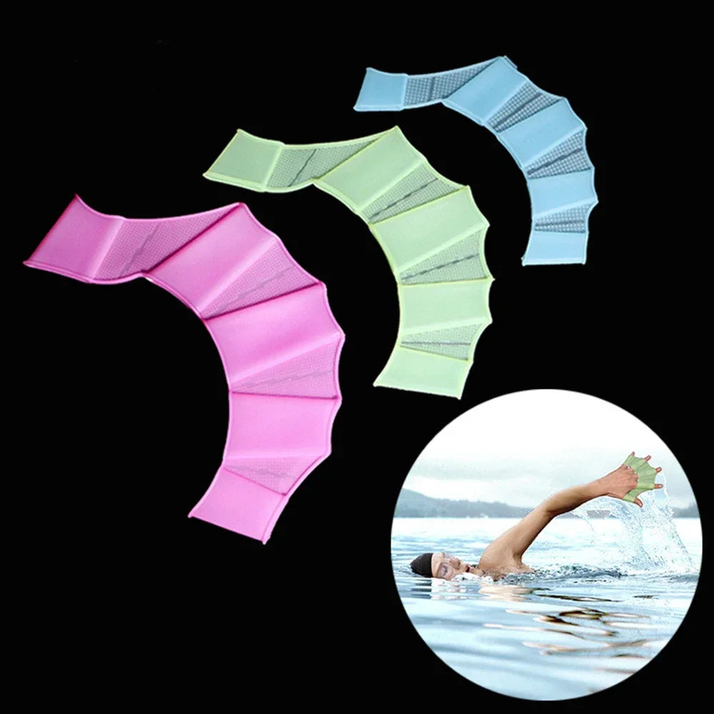 Summer Silicone Swimming Hand Fins | Enhance Your Swim Performance