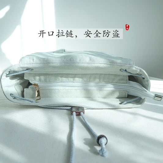 15-Inch Retro Chinese Style Backpack | Handmade Embroidered Rucksack