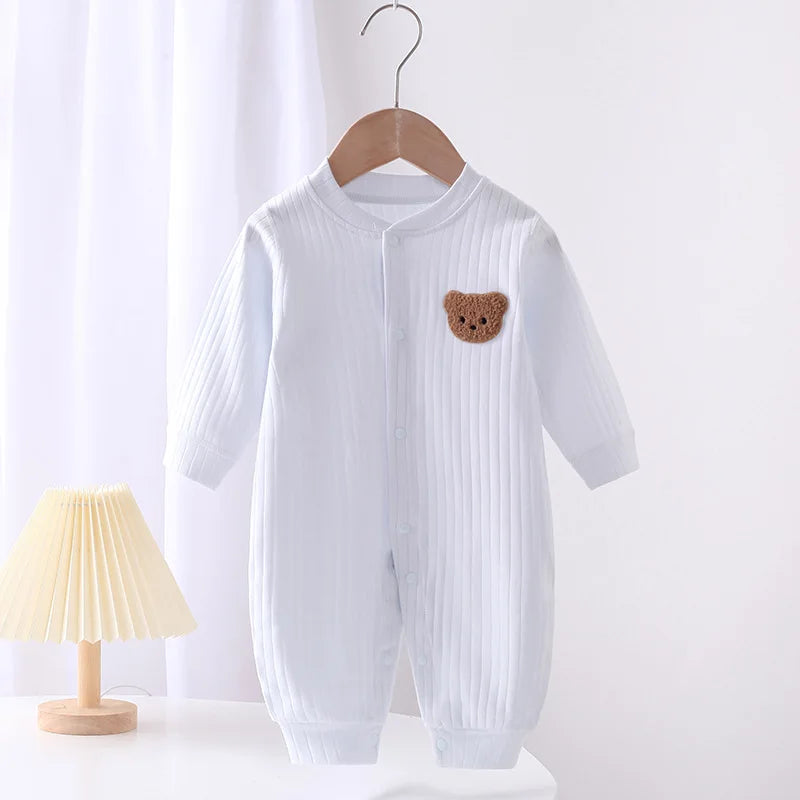 Cotton Bear Newborn Jumpsuit | Cozy & Stylish Baby Romper