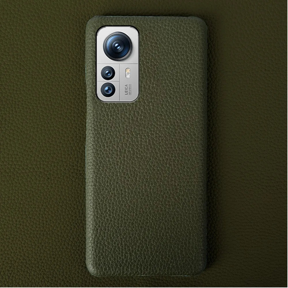 Luxury Genuine Leather Case for Xiaomi Phones | Shockproof Protection